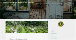 Desktop Screenshot of lionshomeandgardenshow.org